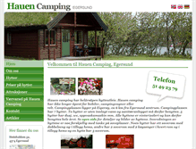 Tablet Screenshot of hauencamping.no